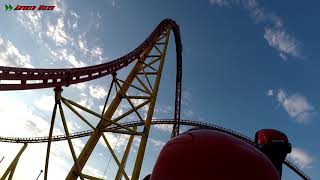 Intimidator 305  Back Row  60fps  Kings Dominion [upl. by Bigelow]