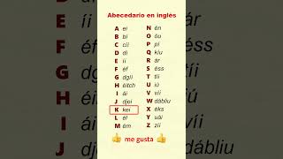 Aprenda el abecedario en ingles en en 1 minuto [upl. by Aizat]