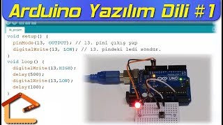 Arduino Programlama Diline İlk Bakış Kendi Kodlarımız ile 1 [upl. by Notlit635]