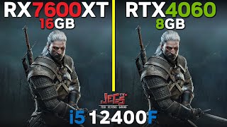 RTX 4060 vs RX 7600 XT  i5 12400F  Tested in 15 games [upl. by Glaser622]