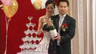 Pop Champagne Ceremony  Open Champagne at A Chinese Wedding Reception in Toronto [upl. by Burr]