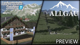 LS22 Map PREVIEW MAPVORSTELLUNG  Allgäu in Bayern  Maprundgang [upl. by Oruntha]