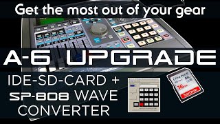 Installing an IDEtoSD into the Roland A6 and use SP808 Wave converter [upl. by Iram]