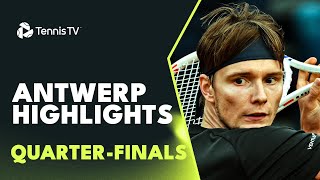 Tsitsipas Battles Hanfmann Bublik Fils Also in Action  Antwerp 2023 QuarterFinal Highlights [upl. by Deppy782]