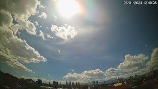 Timelapse Mexico City CDMX  Nubes iridiscentes o nubes arcoiris [upl. by Lexis]