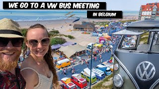 We go to the VW bus meeting at the Belgian Coast [upl. by Lagas]