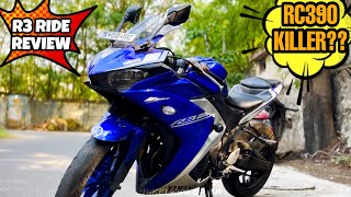 YAMAHA R3 REVIEW💥RC390 KILLER🤯TOP SPEED 190😱 [upl. by Gnohp822]