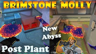 Top 10 New Abyss Brimstone Post Plant Lineups  Brimstone Lineups Abyss  Valorant Tips amp Tricks [upl. by Halford]