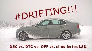 Test DSC vs DTC vs OFF vs LSD simuliert  Beschleunigung und Drift im Vergleich [upl. by Ecylla]