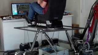 6DOF platform calibration testing 1 stabilized video [upl. by Llednol]