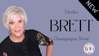 Noriko BRETT wig review  CHAMPAGNE SILVER  BRAND NEW STYLE [upl. by Neliac]