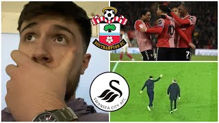 RUSSELL MARTIN HAUNTS FORMER CLUB AS SAINTS THUMP SWANSSOUTHAMPTON 50 SWANSEAMATCHDAY VLOG 25 [upl. by Nolyaw]