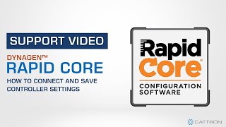 How to Connect amp Save Controller Settings Using Rapid Core [upl. by Latihs]