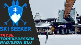 SKISTAR TRYSIL  Topexpressen lift to Radisson Blu Mountain Resort [upl. by Yhtomit]