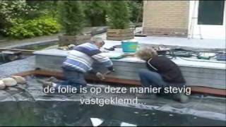 Aanleg vijver met PVC vijverfolie [upl. by Ztnaj]