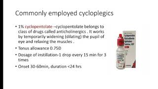 Cycloplegic drugs  Full explanation by Prabhsheel Kaur  effect of cycloplegic drugs Optometey [upl. by Patricia]