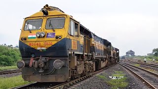 Twin WDG4D Diesel Locomotive  Kazipet Diesel Engine  Indian Railways Shunting at Railway Station [upl. by Codie]