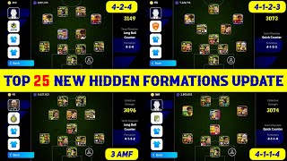 Top 25 Hidden Formations Update In eFootball 2024 Mobile  424 Formation Available 🤔 [upl. by Aytac]