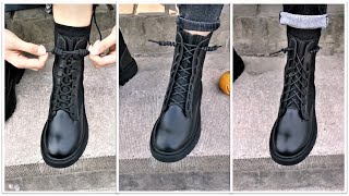 13 Creative Ways To Lace Your Boots [upl. by Lladnar88]