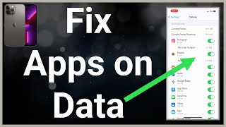 How To Fix Some Apps Not Working On Mobile Data [upl. by Norword]