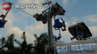 LEGO SKI RESORT  Technic ChairLift [upl. by Aztilay502]