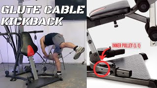 Glute Cable Kickback on the Bowflex  XCEED XTREME L1 Legs Quads Glutes hamstrings [upl. by Hayotal477]