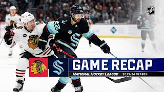 Blackhawks  Kraken 1214  NHL Highlights 2023 [upl. by Liscomb]