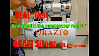 Silent Air Compressor diy Orazio Test [upl. by Erhart]