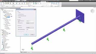 Autodesk Nastran InCAD NonLinear Static Transient Response [upl. by Nahshunn]