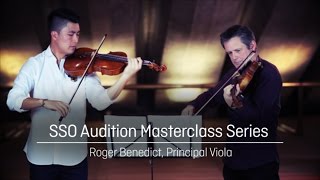 Sydney Symphony Orchestra Masterclass – Viola – Brahms Symphony No 4 [upl. by Trebornhoj]