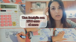 COME GESTIRE I CONTI DI CASA  1500 EURO AL MESE [upl. by Gustafson]