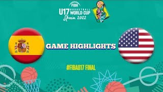 Spain U17 v USA U17 Full Game Highlights  FIBA U17 Basketball World Cup 2022  July 10 2022 [upl. by Yanaton967]