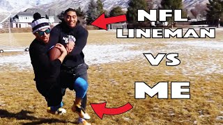 How does it feel to get Tackled by an NFL lineman [upl. by Quintana]