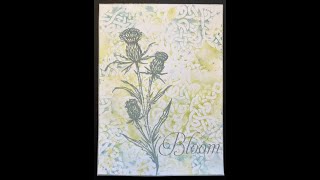 quotSweet Poppy Thistle amp Celtic Star Cardquot Video Tutorial [upl. by Laroc]