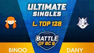 Binoo Inkling vs Dany Wolf  Ultimate Singles Losers Top 128  Battle of BC 6 [upl. by Washington]