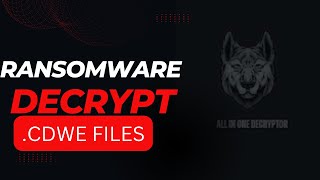 CDWE Virus File Cdwe Ransomware Removal amp Decrypt Cdwe Files [upl. by Papotto339]