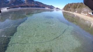 Eislaufen am Spiegeleis am Fuschlsee [upl. by Aerbas]