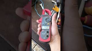 Take amper rating of motor using clamp meter bernaztvvlog [upl. by Golanka]