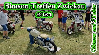 Simson Treffen Zwickau 2024 Mopeds Musik Spaß und Gute Laune [upl. by Bergwall]