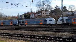 Zug Durchfahrt in Löhne 1222022 Trainspotting [upl. by Rowena670]