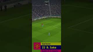 Cross  Finishing 🔥… Efootball2024 BSaka fifa19 Pess [upl. by Fai310]