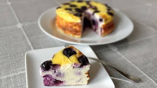 Easiest Blueberry Yogurt Cake  No Added Sugar No Oil No Flour  Gluten Free Recipe [upl. by Esinrahc823]