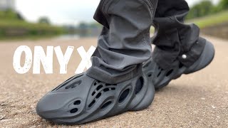 Totally Different Yeezy Foam Runner ONYX Review amp On Foot [upl. by Ayal]