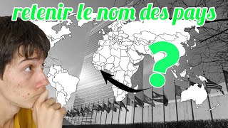 APPRENDRE ET RETENIR LE NOM DES PAYS DU MONDE CEST FACILE [upl. by Dyrraj]