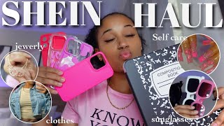 HUGE SHEIN SUMMER HAUL  jewerly sunglasses shoes phone cases clothes [upl. by Caravette945]