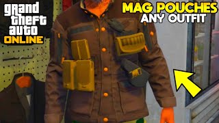 How To Merge Pouches Onto Any Outfit Clothing Glitch 161 Mag Pouch Glitch [upl. by Naashar]