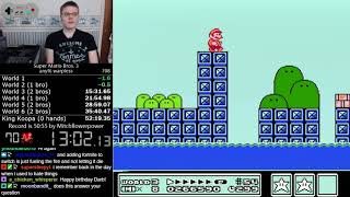 5214 Super Mario Bros 3 Warpless speedrun [upl. by Oigroig392]