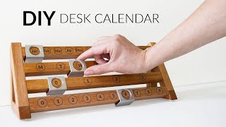 DIY Wood Desk Calendar  EASY Howto Woodworking Project [upl. by Marlin]