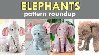 Amigurumi Elephant Crochet Pattern Roundup [upl. by Ary639]