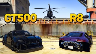 Rescatamos Un GT500 Y Un R8 Twin Turbo De La Policia Gta Rp [upl. by Nairb]